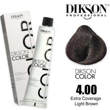 Dikson Extra Coverage  Hair Color 120ml - Shade 4.00 (Light Brown)